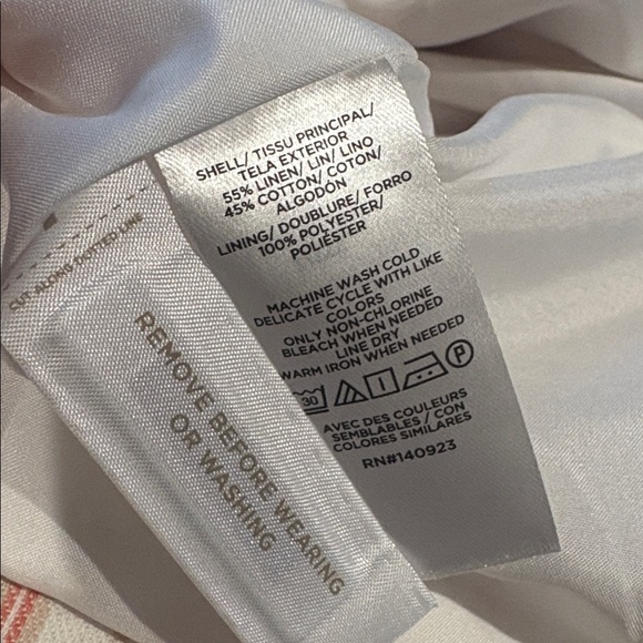 LOFT Striped Linen Blend Modern Blazer Jacket Size 14 NWT - Picture 7 of 7